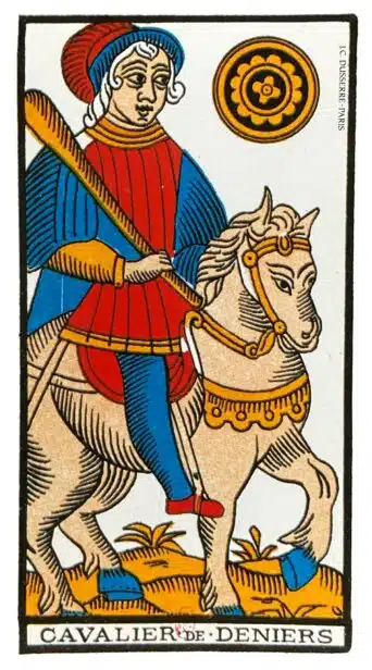 Cavalier de Deniers - Tarot de Marseille