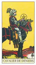 Cavalier de Deniers - Tarot Rider Waite