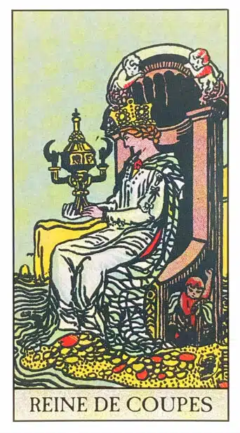Reine de Coupes - Tarot Rider Waite