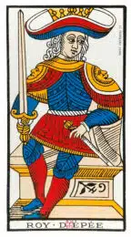 Roi d'Épées - Tarot de Marseille