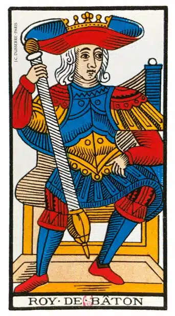 Roi de Bâtons - Tarot de Marseille