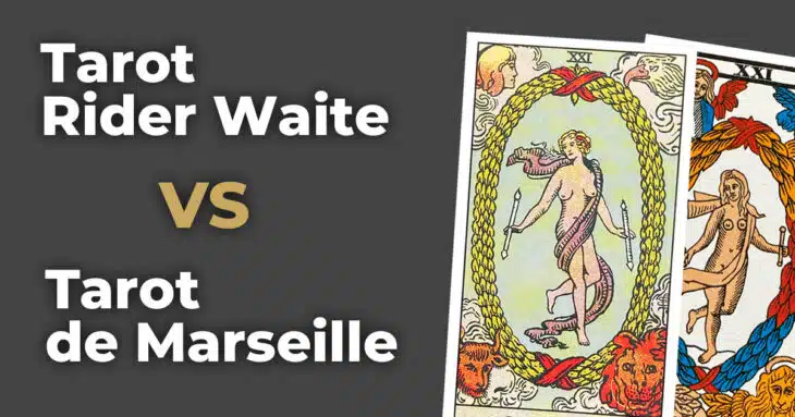 Tarot Rider Waite Smith VS Tarot de Marseille