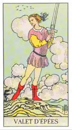 Valet d'Épées - Tarot Rider Waite