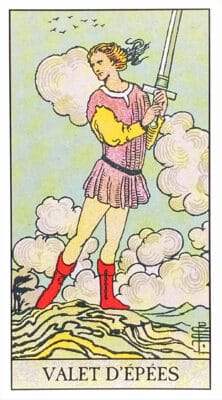 Valet d'Épées - Tarot Rider Waite