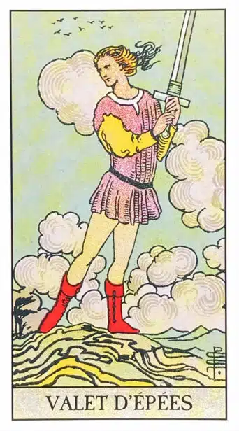Valet d'Épées - Tarot Rider Waite