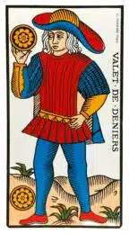 Valet de Deniers - Tarot de Marseille