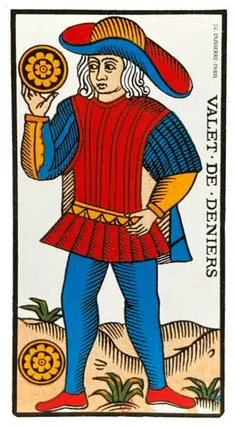 Valet de Deniers - Tarot de Marseille