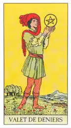 Valet de Deniers - Tarot Rider Waite