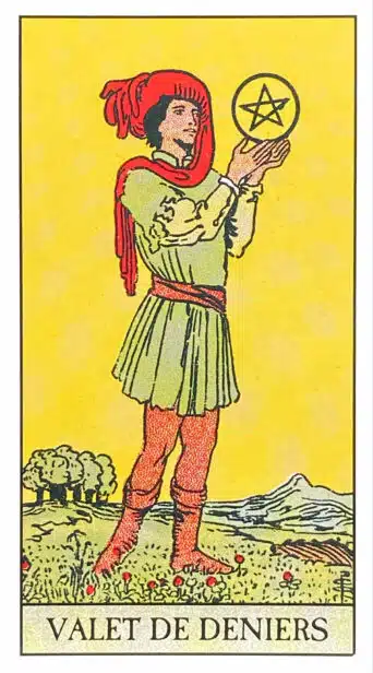 Valet de Deniers - Tarot Rider Waite